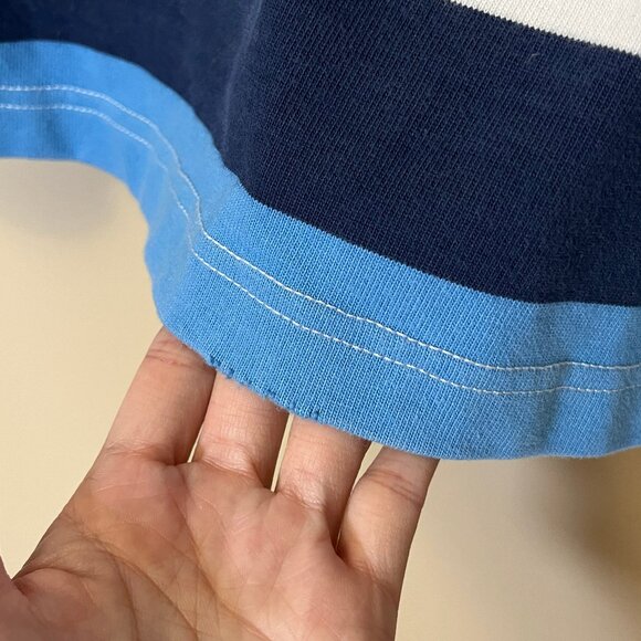 Ralph Lauren Rugby Crest Patch Striped Long Sleeve Shirt - Men's Size S - Blue - Picture 8 of 15